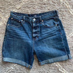 Gap High Rise Boyfriend Denim Shorts